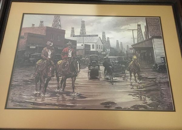 robert summers numbered print art houston western